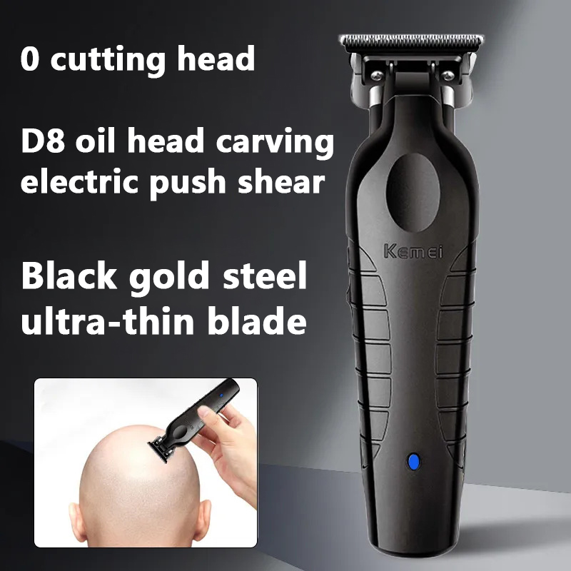 Kemei 2299-Tondeuse à cheveux sans fil pour barbier 0mm, machine de découpe et finition électrique professionnelle