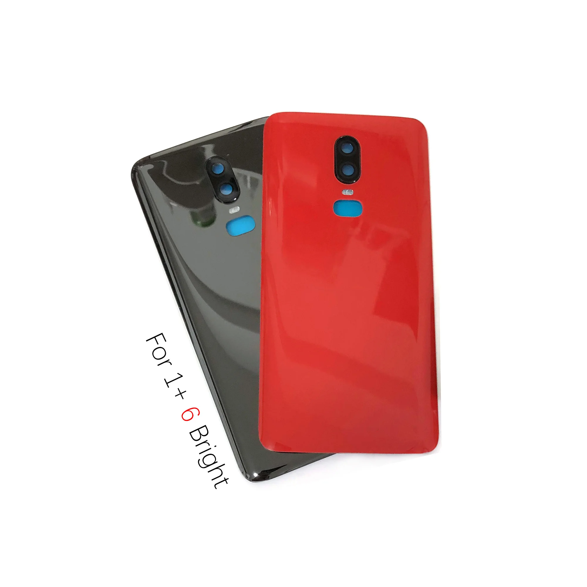 ใหม่สําหรับ OnePlus 6 6T ฝาหลังแบตเตอรี่ด้านหลังประตูกรณีเปลี่ยนแบตเตอรี่พร้อมเลนส์กล้อง