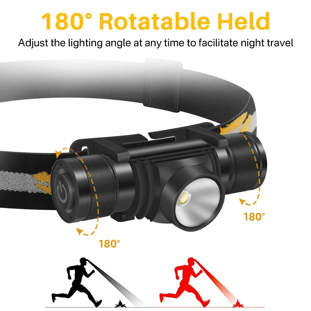 Notfall D10 L2 LED Scheinwerfer Leistungsstarke 3000LM Wasserdichte Scheinwerfer USB Aufladbare 18650 Kopf Taschenlampe Camping Angeln Laterne