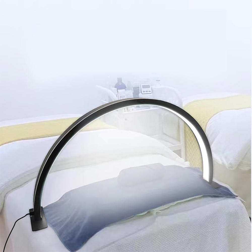 Lámpara LED de escritorio en forma de U para salón de belleza, accesorio de iluminación semimetálica, protección ocular con Cable de interruptor USB, iluminación de mesa para tienda de uñas