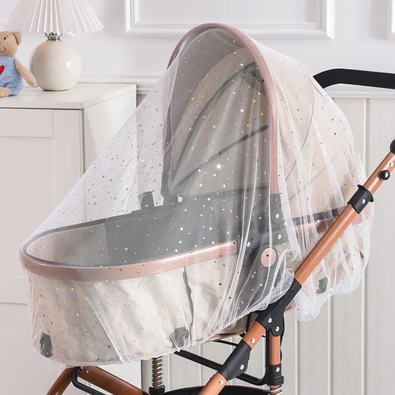 Carrinho de bebê guarda-sol mosquiteiro universal pram net buggys inseto voar net proteção capa para carrinho de criança