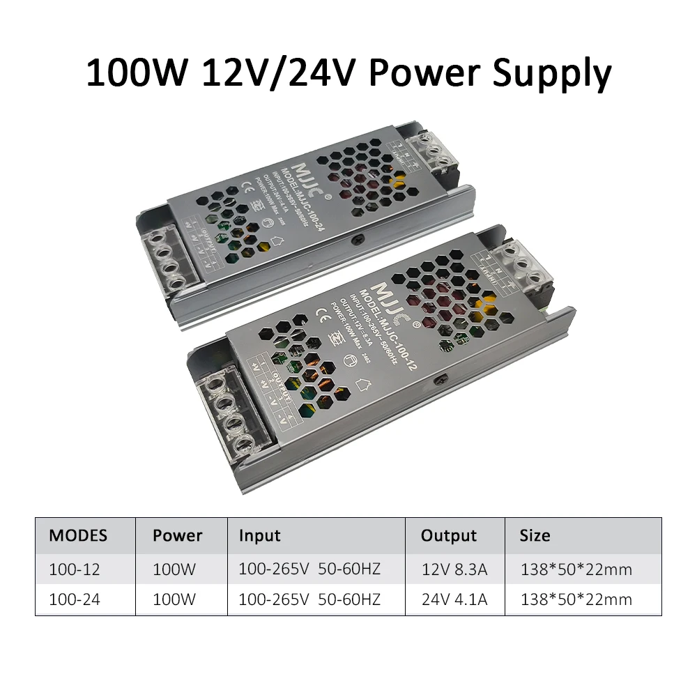 Fonte de alimentação dc 24v 12v led driver adaptador transformador ac 220v 230v 110v conversor 60w 100w 200w 300w 400w para luzes de tiras led