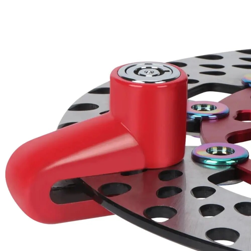 Bloqueio De Freio De Disco De Roda Anti-Roubo Motocicleta, Bloqueio De Disco De Segurança, Cadeado De Bicicleta De Montanha Road Com Chaves