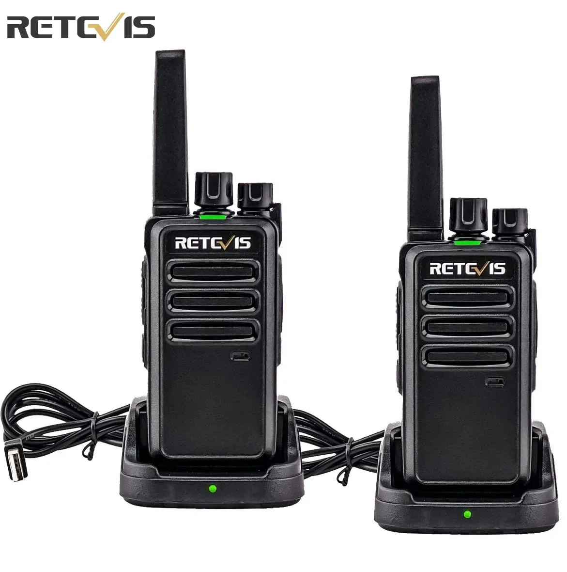 Retevis Walkie Talkie 2 uds RT668 PMR 446 FRS Walkie-talkies Radio bidireccional equipo de comunicación portátil Radio PTT Hotel Café