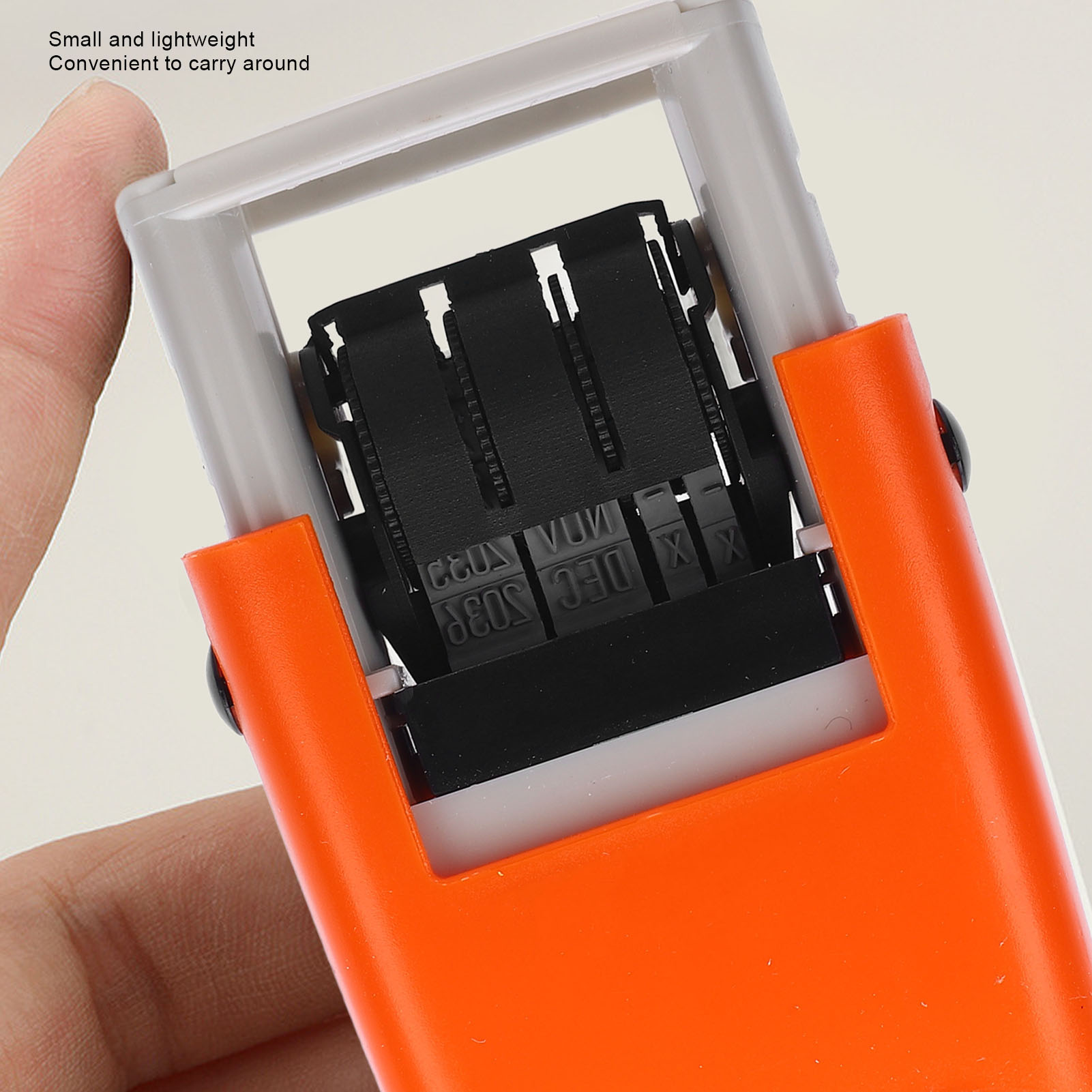 25x2.8mm Engelse datumstempel Duidelijk stempelen Sneldrogend Verstelbare datumstempel voor studiewerk Levensduur Automatische Engelse datumstempel