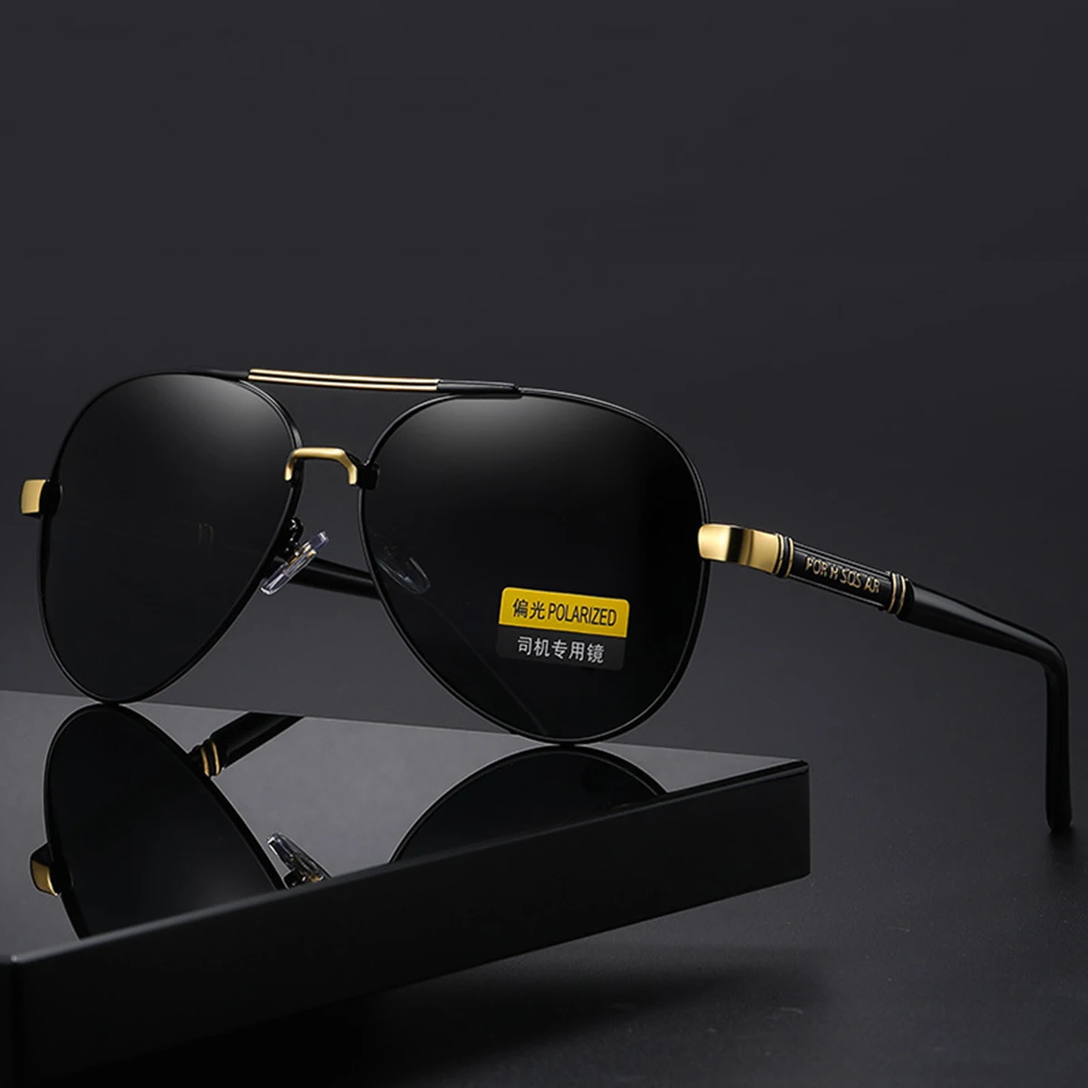 Shades Übergroße Sonnenbrille für Herren, Outdoor-Sonnenbrille, 100 % UV-Schutz, leichte Brillen
