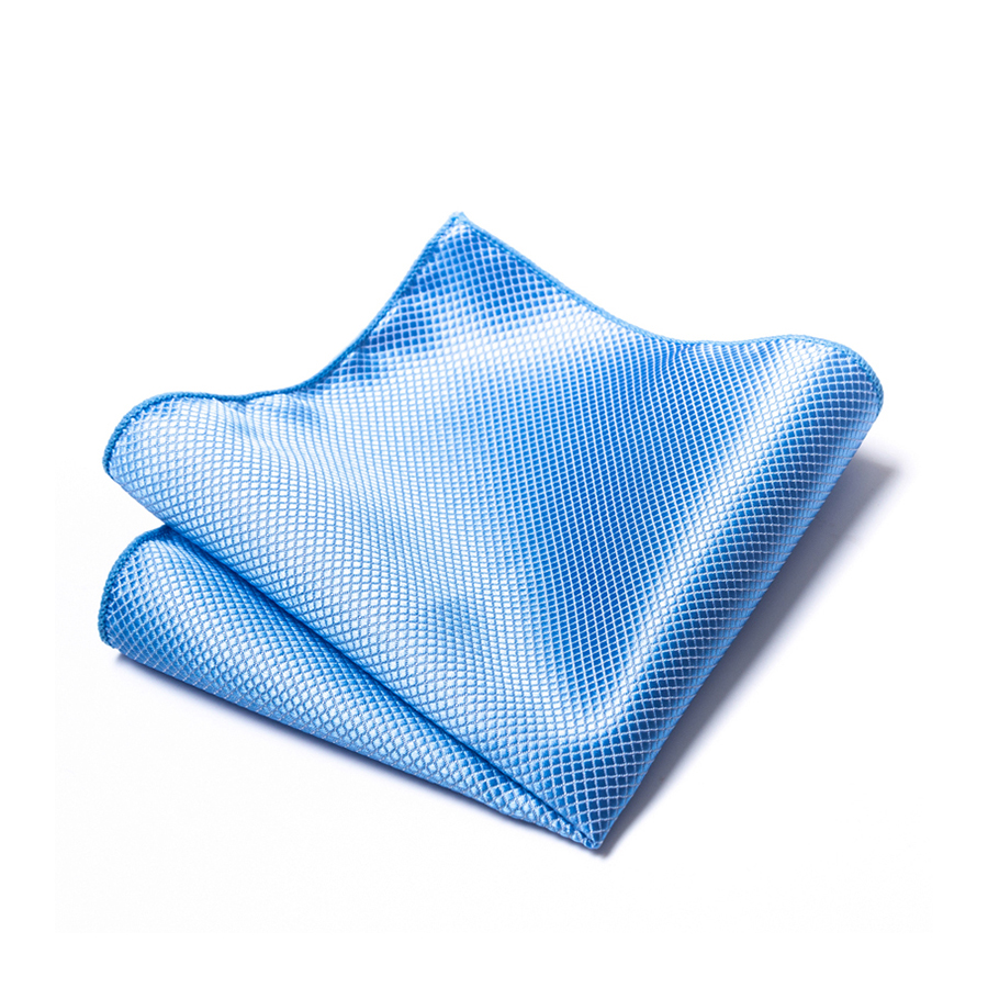 패션 브랜드 고급스러운 멋진 수제 실크 Hanky 포켓 스퀘어 기하학 hombre 정장 의류 카키 사무실