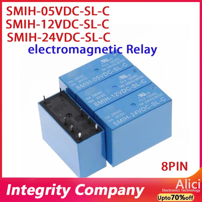 1PCS 3PCS 5PCS/Original SMIH-05VDC-SL-C SMIH-12VDC-SL-C SMIH-24VDC-SL-C  16A SMIH-48V 8PIN power relay SMIH-05V 12V 24VDC-SL-C