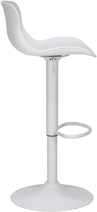 Taburete Alto para Cocina/Bar Regulable en Altura (Blanco)