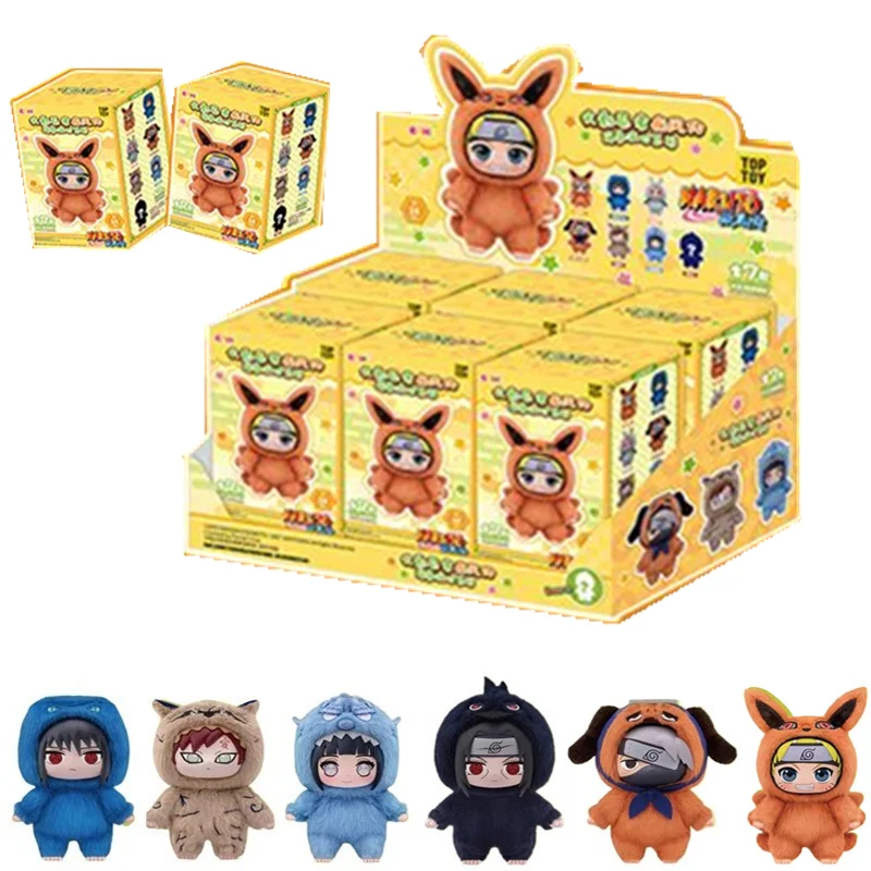 BANDAI Eaki Naruto Uzumaki Naruto Blind Box Shippuden Beast Party Series Pluszowa Lalka Postacie z Anime Są Śliczne Zabawki Prezent