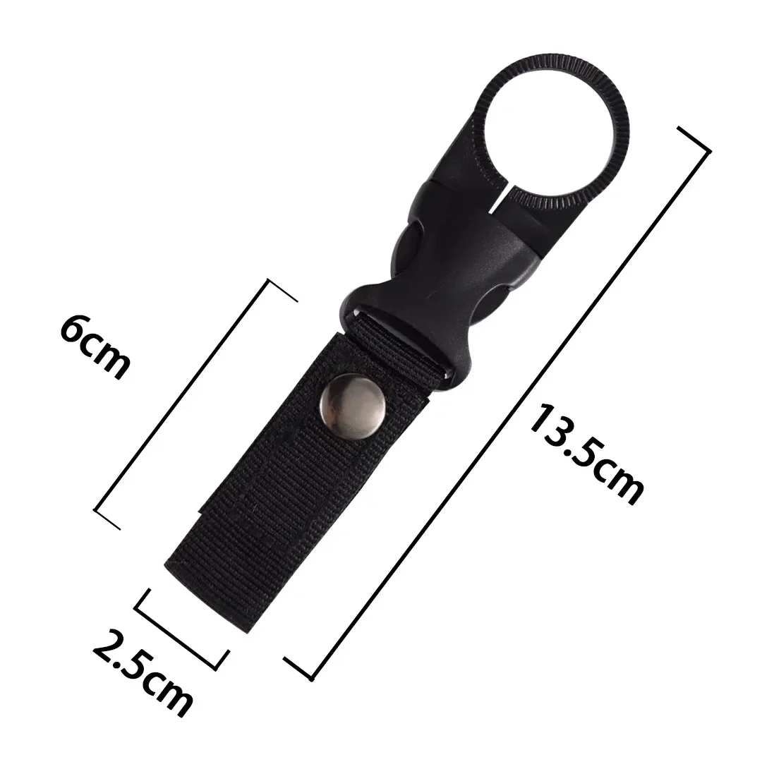 Mosquetones con hebilla para mochila, soporte para colgar botellas de agua de dibujo rápido, accesorios para acampar al aire libre, senderismo y escalada
