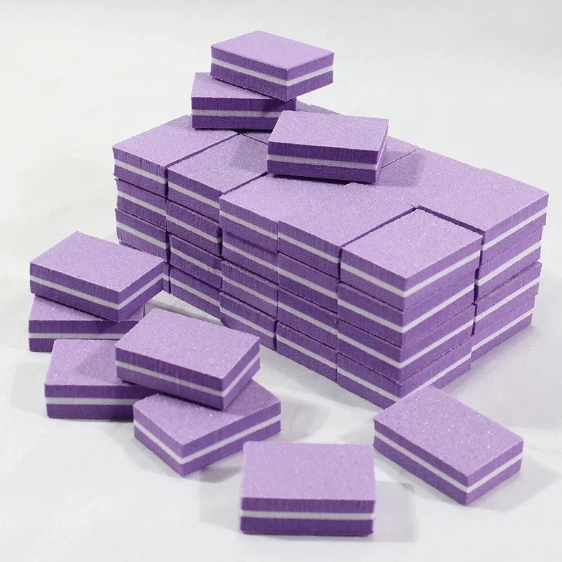 เล็บบัฟเฟอร์ภาษาโปลิชคํา 50-10 ชิ้น Mini Buffing Sanding Files Block Pedicure Care ทําเล็บมือเล็บเท้าเล็บแฟ้มเครื่องมือเล็บ Charm