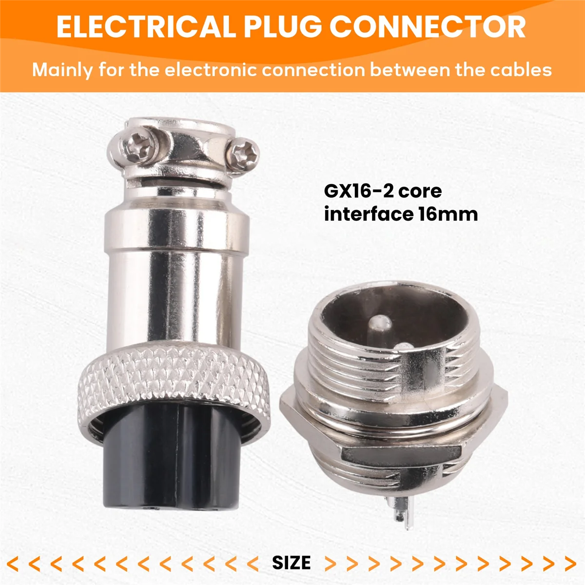 ใหม่ล่าสุด GX16 Connector การบิน 2-Pin 400V ประเภทสกรูชายและหญิง Butt Cable Connector ปลั๊ก SOCKET CONNECTOR