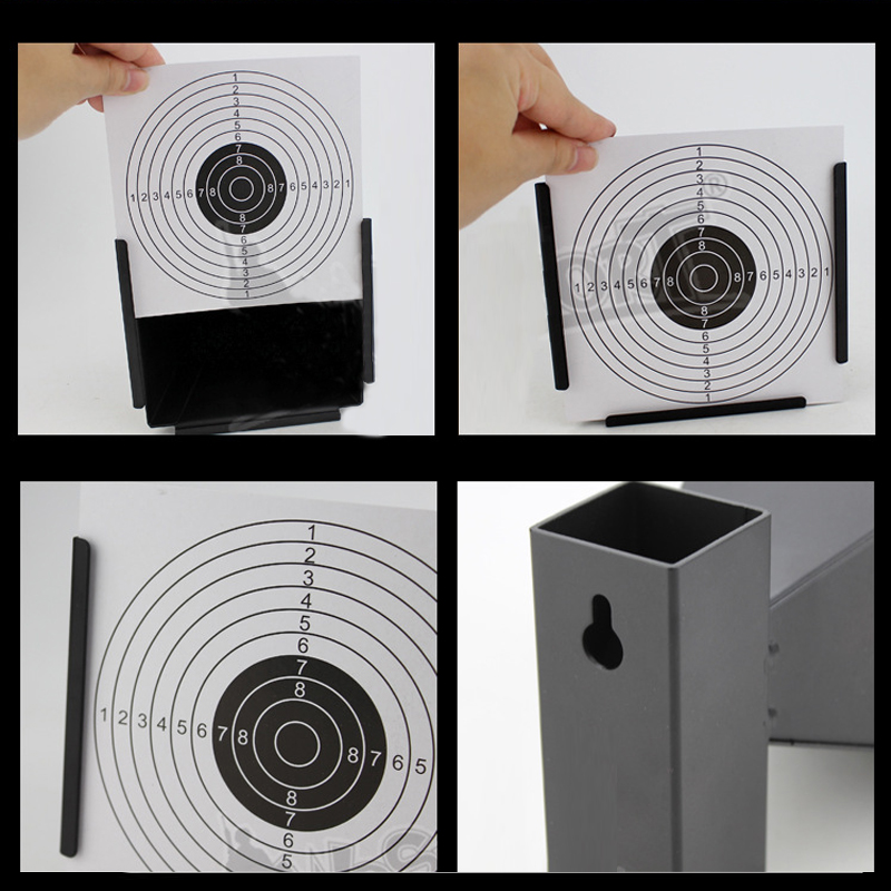การฝึกอบรมเป้าหมายยิง Bullet BB Ball Collector เหล็กพิเศษ 14x14 ซม.100pcs ยิงกระดาษสําหรับ Airsoft Paintball เป้าหมาย