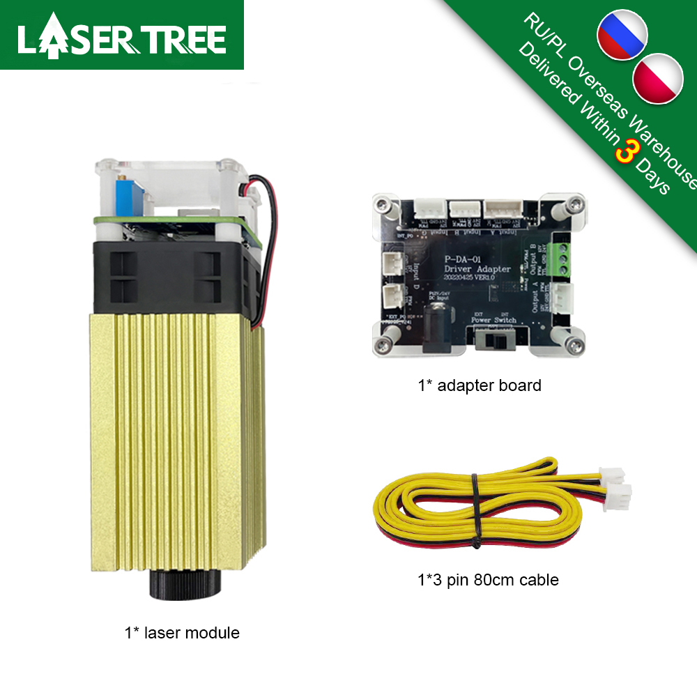 Árvore a laser 20w 10 5 cabeça de laser de potência óptica 450nm luz azul módulo laser ttl para gravador cnc ferramentas de corte de madeira diy