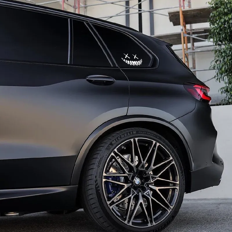 Demon Smiling Face Car Stickers for Rear Windshield Cool Auto Body Styling Waterproof Decoration Automobile Window Vinyl Decals