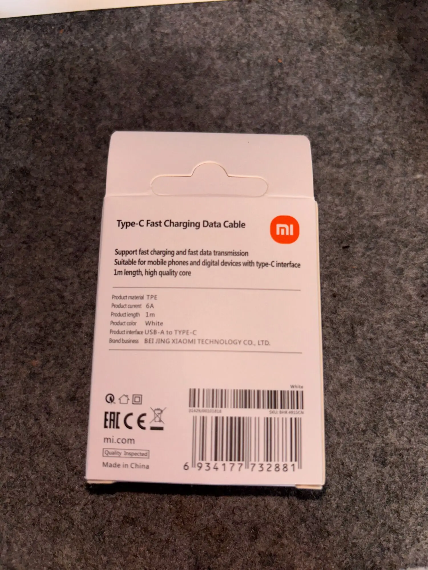 Оригинальный 6A 67W 120W турбо-кабель для быстрой зарядки 1/1,5 M USB Type C шнур для передачи данных для Xiaomi POCO F3 F4 F5 X3 X4 X5 Pro GT & Box