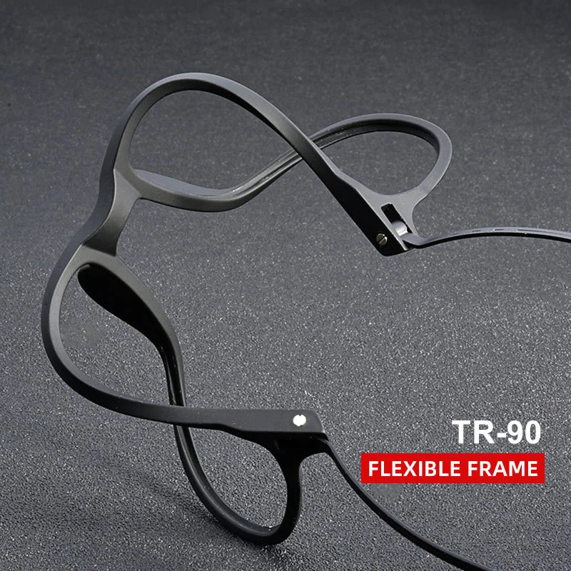Lesebrille mit Titanrahmen für Damen und Herren, Anti-Blaulicht-Presbyopie-Brille mit Dioptrien +1,0 bis +4,0, optische Brille