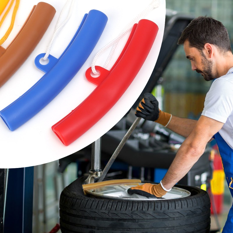 Car Motorcycle Wheel Guard Rim Protectors Red Bicycle Car Wheel Rim Protector Tyre Changer Guard Tire Change Protection Tool