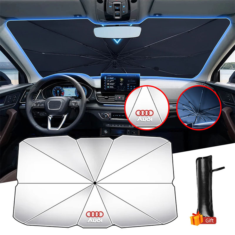Parabrisas de coche parasol para Audi A1 A2 A3 A4 A5 A6 A7 A8 Q1 Q2 Q3 Q4 Q5 Q6 Q7 Q8 TT RS3 S5 B8 Quattro C6 B9 S1 RS4