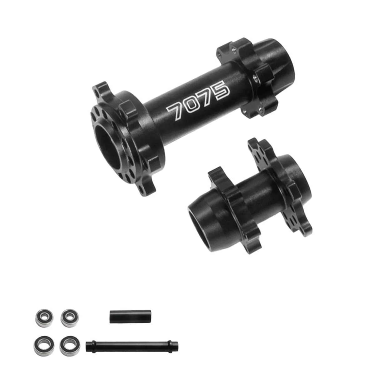 AM-Untuk 1/4 Promoto-MX Sepeda Motor Listrik Paduan Aluminium 7075 As Roda Depan dan Belakang 262012   Hitam