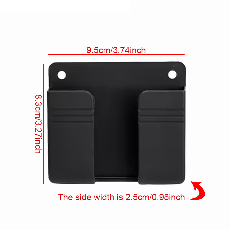 Boîte de rangement murale multifonction, 1 pièce, organisateur sans poinçon, télécommande TV, bricolage, prise de téléphone portable, support de charge