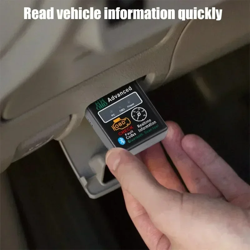Escáner OBD2 para coche Compatible con Bluetooth Elm327 V1.5 lector de código herramienta de diagnóstico OBDII escáner de diagnóstico para Android IOS Windows