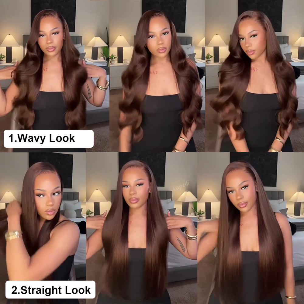 Body Wave Human Hair Bundles With Closure Brazilian Hair Weave 3/4 Bundles with Closure 4x4 Wavy Human Hair Extensions Remy Hair
