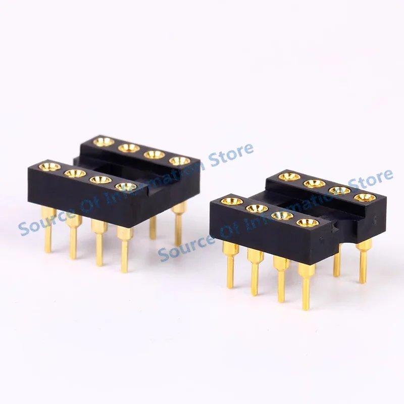 10 Uds., enchufe recto DIP-8 chapado en oro 2068D 49720HA 5532DD 4558d 8820 muses02 opa627 enchufe amplificador integrado