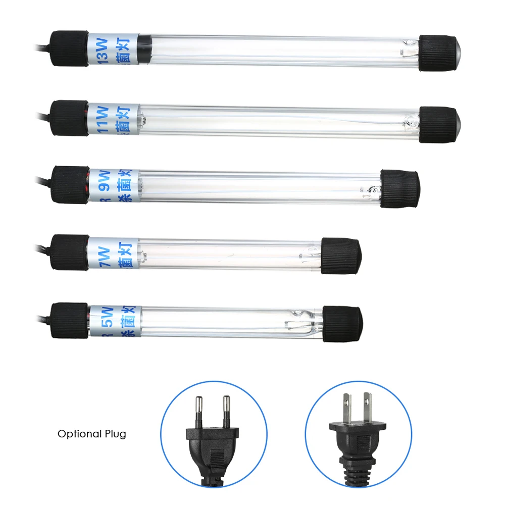 Światło UV 13W lampa do sterylizacji zatapialny sterylizator ultrafioletowy dezynfekcja wody do akwarium staw rybny AC220-240V