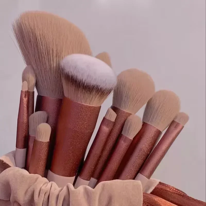 13-teiliges buntes Make-up-Pinsel-Set, Lidschatten, Foundation, Damen-Make-up-Pinsel, Lidschatten, Rouge, Schönheit, weiches Make-up-Toolkit