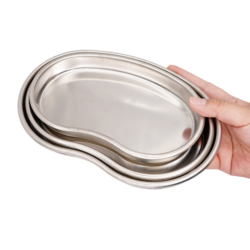 1 szt. Taca ze stali nierdzewnej w kształcie nerki, sterylizowana, do narzędzi medycznych, dentystycznych, chirurgicznych, kosmetycznych i do tatuażu - dostępne 3 rozmiary