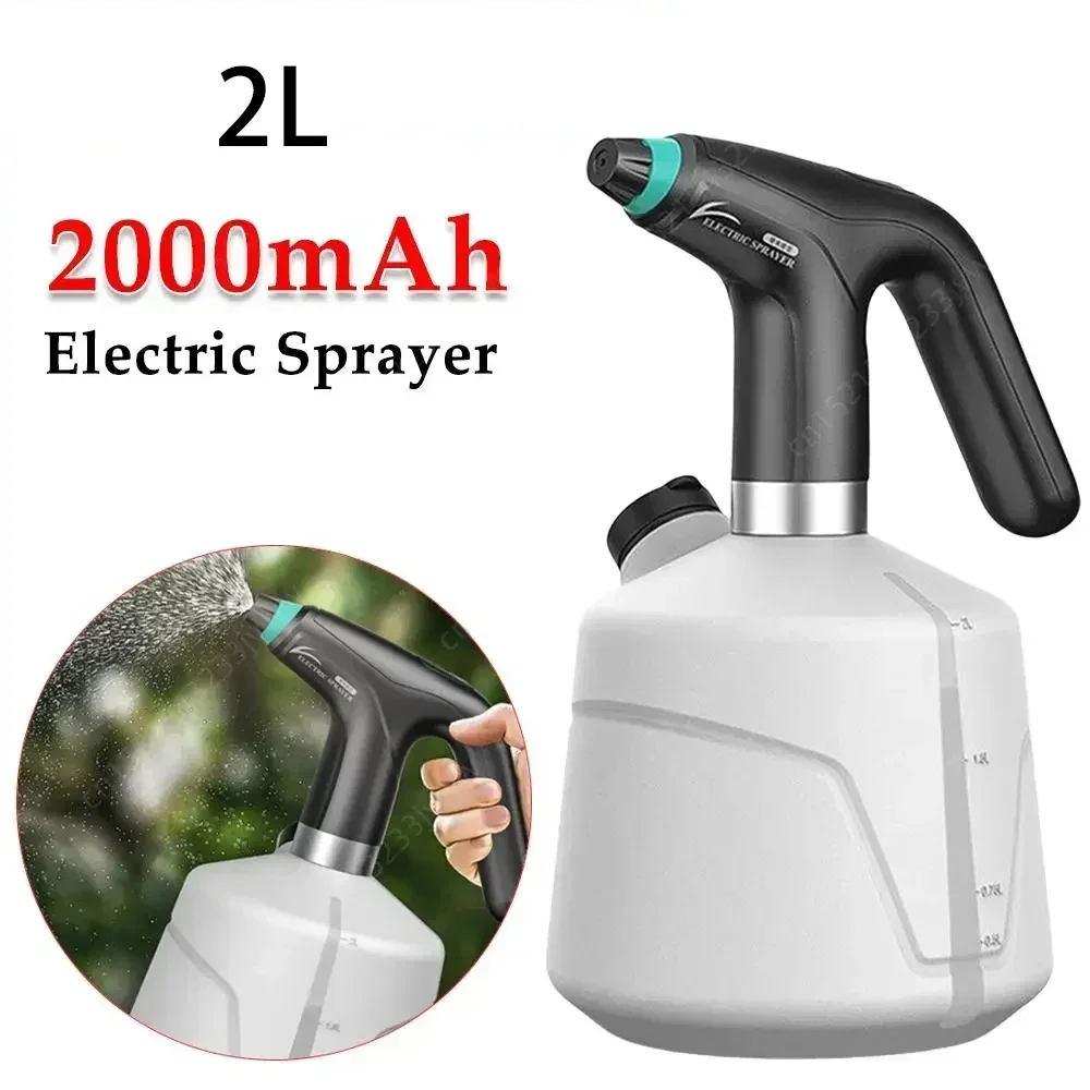 Pulverizador elétrico agrícola 2l, regador automático, recarregável por usb, pulverizador de pesticidas para jardim, desinfecção, enchimento