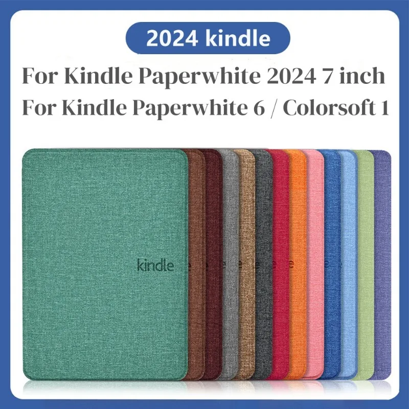 Etui na Kindle Paperwhite 2024 12. generacji Colorsoft 7 cali (SA569P SA568B) powłoka ochronna na Kindle PaperWhite 6 7" okładka