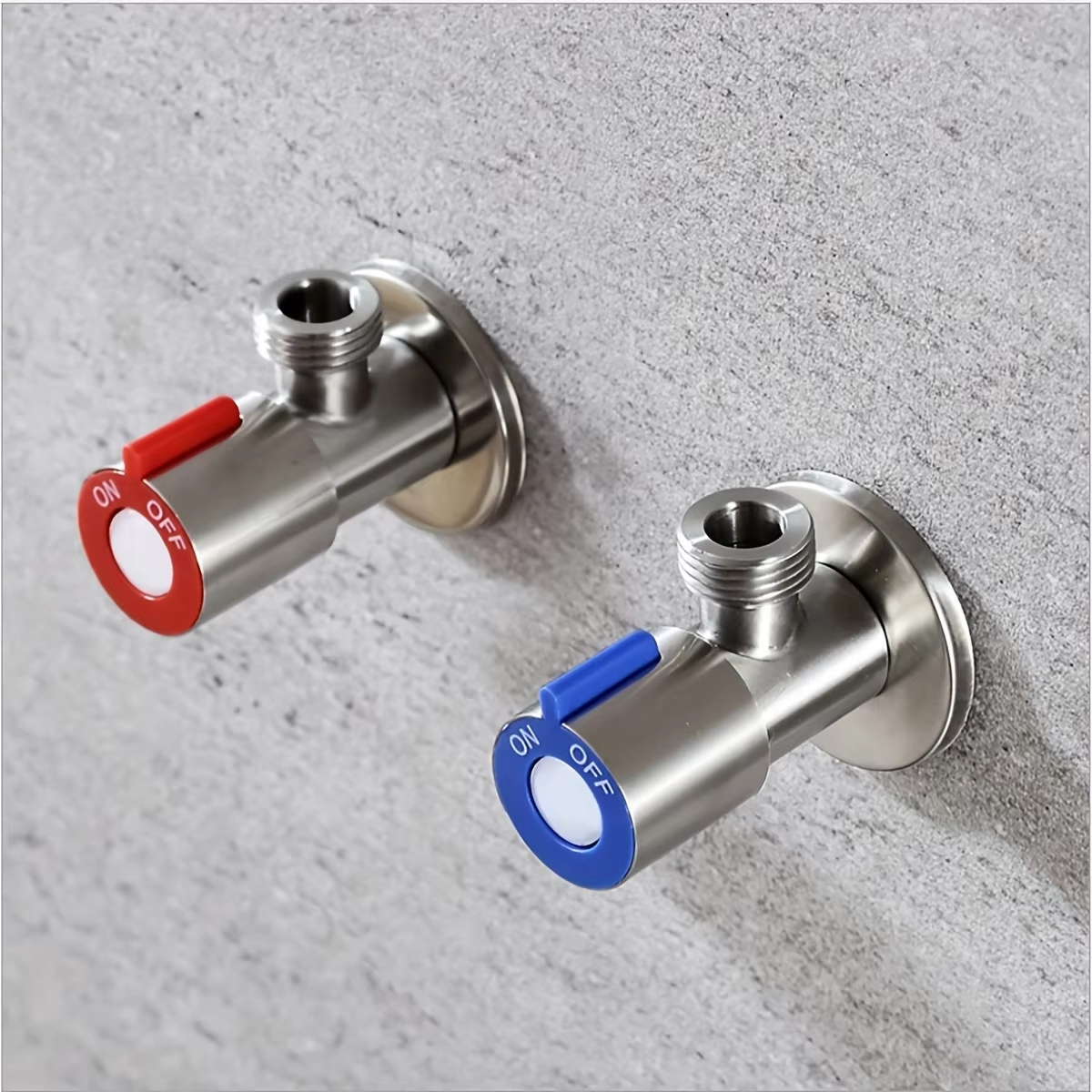 Válvula triangular de aço inoxidável, válvula de entrada de água quente e fria para banheiro, aquecedor de água, pia de cozinha, válvula triangular