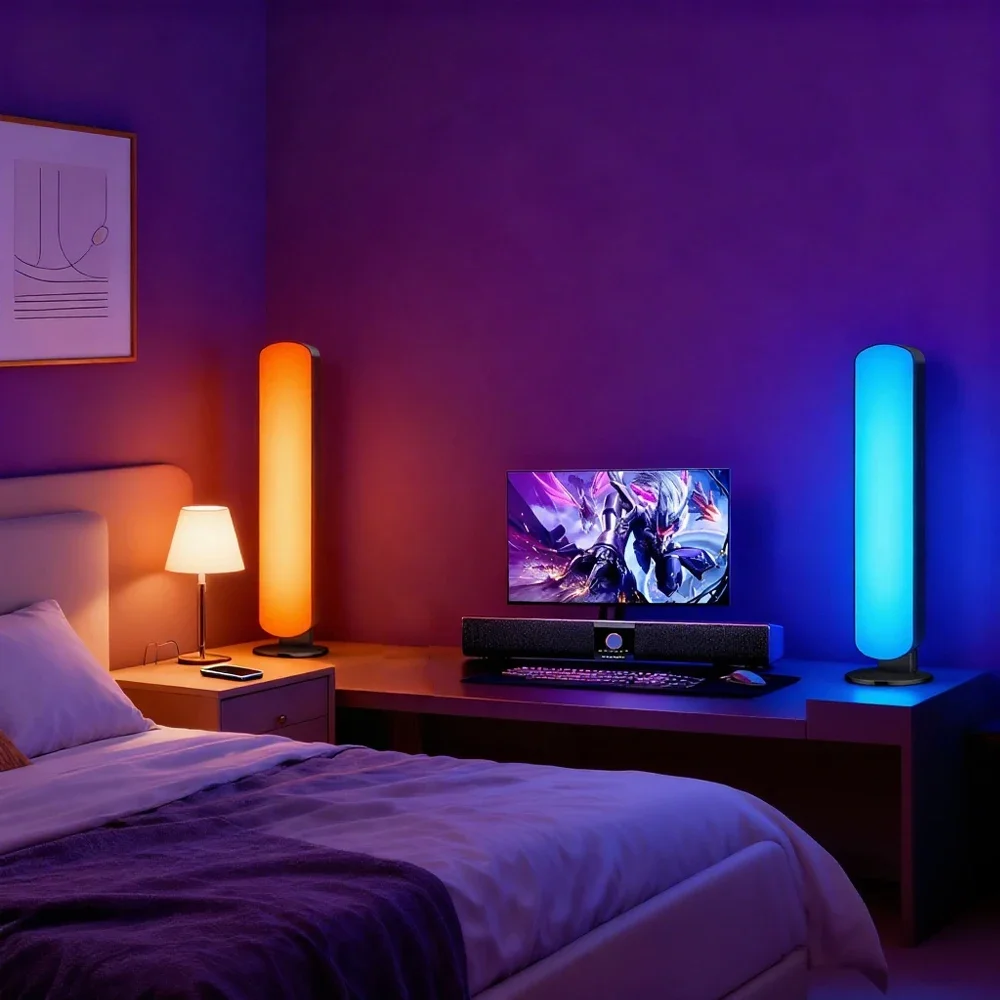 RGB USBLED Light Bar  Color Changing TV Backlight Remote Symphony Atmosphere Light Strips Music Rhythm Ambient Pickup Lamp Decor