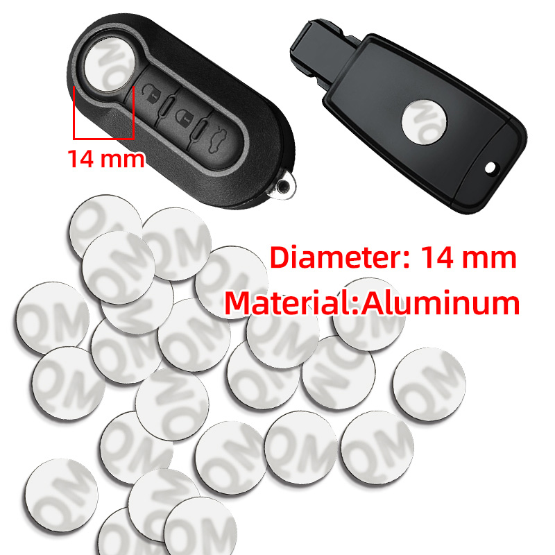 14mm chave do carro emblema substituição adesivo chave do carro para fiat abarth 500 tipo fr punto ducatoilo pilo bravo poco viaggio