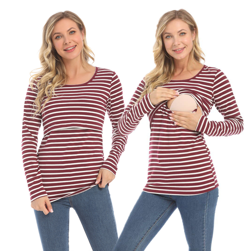 感情ママファッション妊娠マタニティ服マタニティトップス/Tシャツ授乳シャツ授乳トップス妊婦用