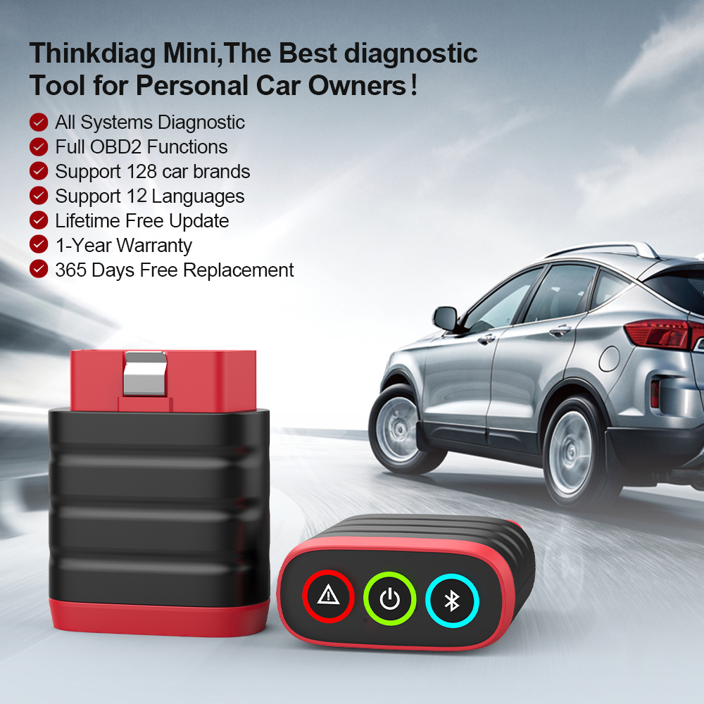 THINKCAR THINKDIAG MINI Obd2 сканер для Auto Full Obd 2-функциональная система диагностический инструмент автомобильный диагностический считыватель кодов PK ELM327
