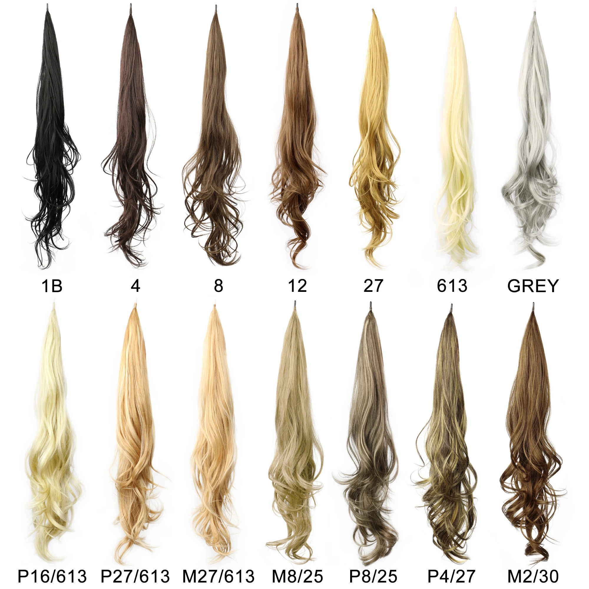 32 ''偽ポニーテールヘアエクステンションロングポニーテールヘア女性のための柔軟なラップアラウンドポニーテール天然合成馬の尾の髪