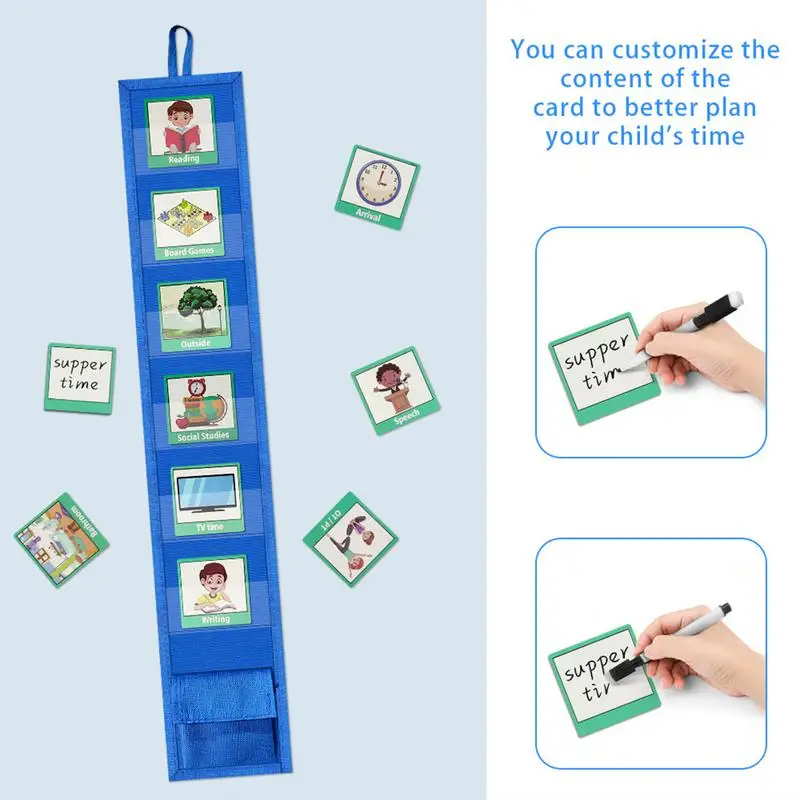 Kids Visual Schedule Daily Routine Cards Home Chore Chart buone abitudini giochi di allenamento programma di viaggio tabella tascabile programma