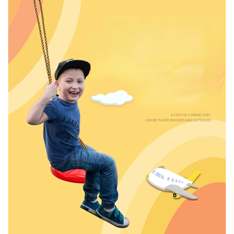Huśtawka tarczowa dla dzieci Kid sporty wewnątrz i na zewnątrz czerwony niebieski zagęszczony ośmiokątny płatek huśtawka wisząca huśtawka zabawki fotel bujany