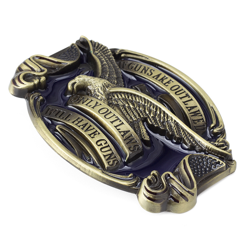 Eagle/Vulture ลายธงเข็มขัดหัวเข็มขัด Handmade โฮมเมดเข็มขัดอุปกรณ์เสริมเข็มขัด DIY Western คาวบอย Rock สไตล์ K45