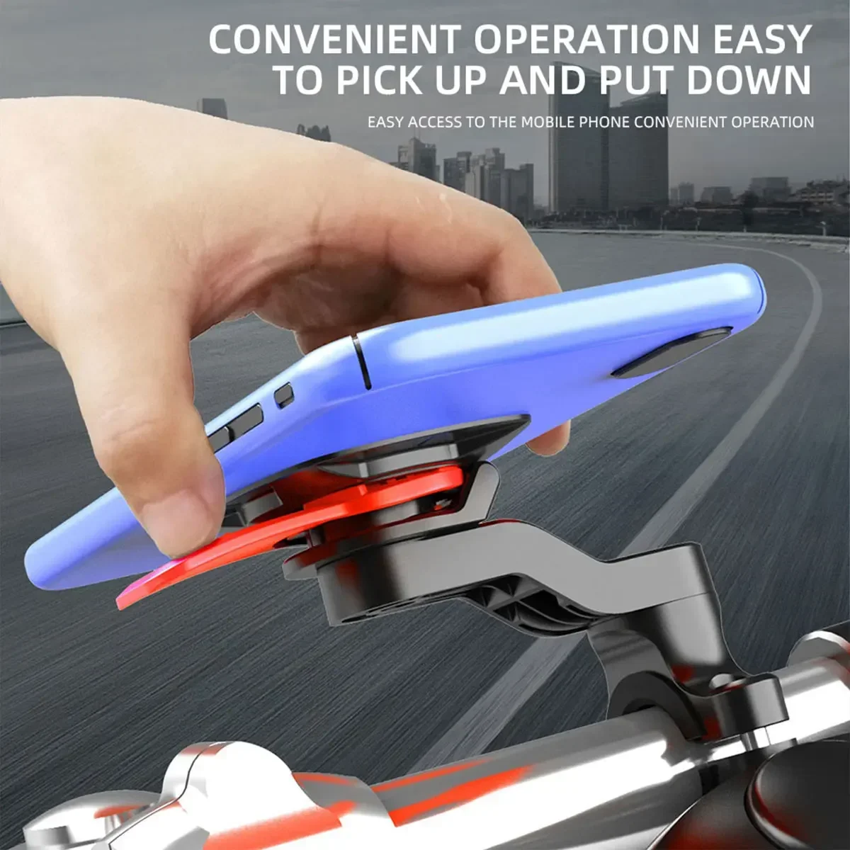 Motorcycle Electric Bicycle Rotatable Phone Holder Bicycle Handlebar Phone Holder Universal Handlebar Mount