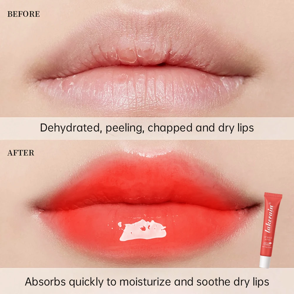 Bálsamo labial de cristal, mantequilla, brillo de labios hidratante, aceite, brillo de labios líquido, tinte de labios, azúcar marrón, cereza, maquillaje de labios rosa