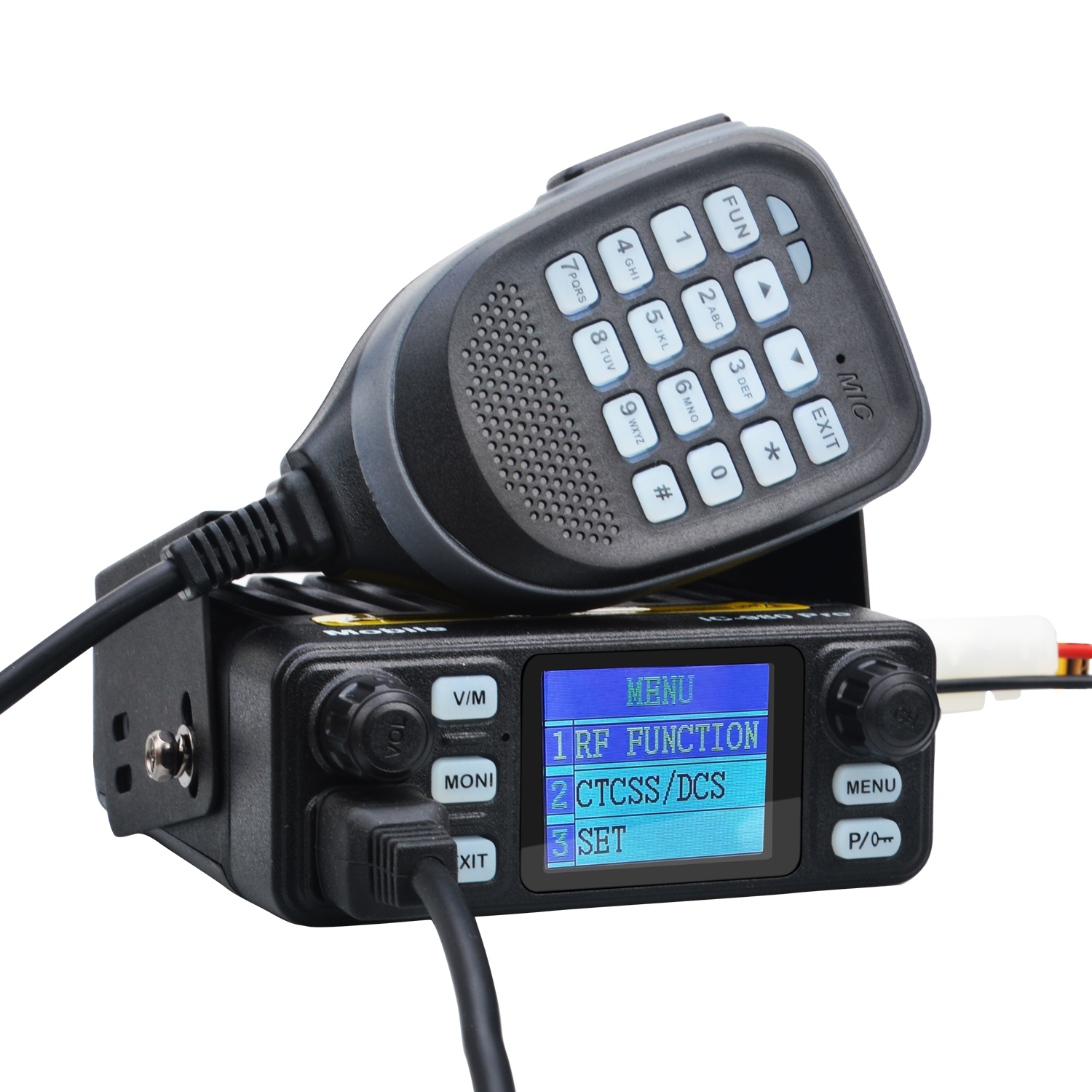 New! Walkie Talkie IC-980 Pro UHF VHF Dual Band Dual Watch 25W AI Noise Reduction FM Scrambler Vox Mini Mobile Radio
