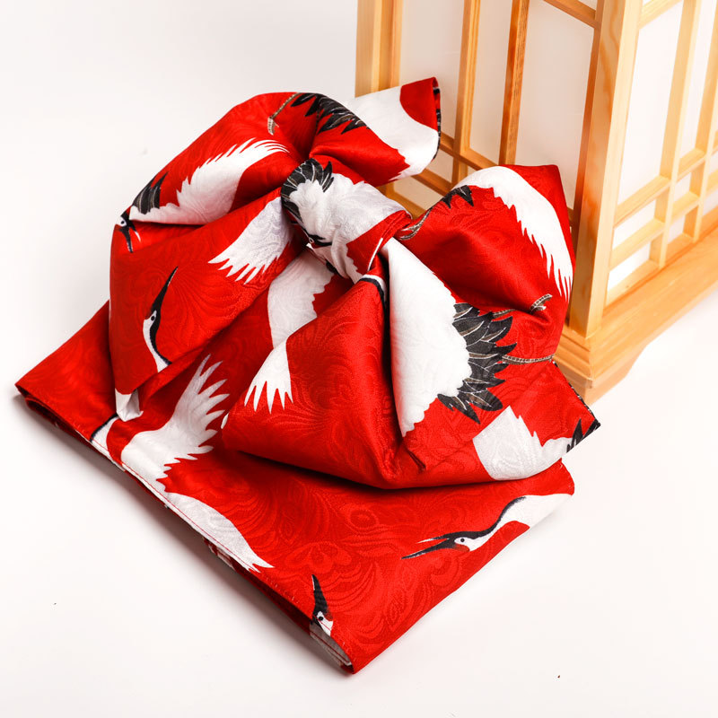 Женское японское кимоно, аксессуары, традиционное официальное кимоно Оби, пояс с бантом, халат