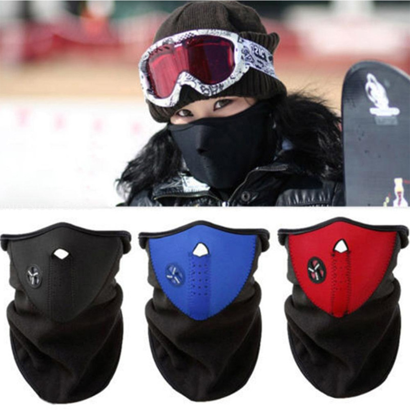 Outdoor Mask Half Covered Neck Warm Ski Snowboard Bike Motorcycle Hiking Lightweight Soft Flexible Mask Helmets