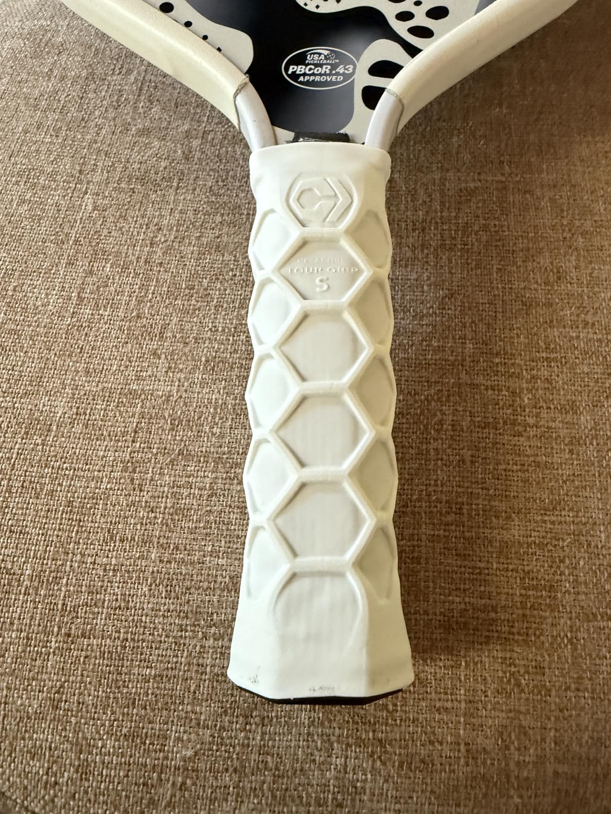 Ba-alta elástica alça de silicone capa protetora octogonal favo de mel pickleball raquete aperto capa