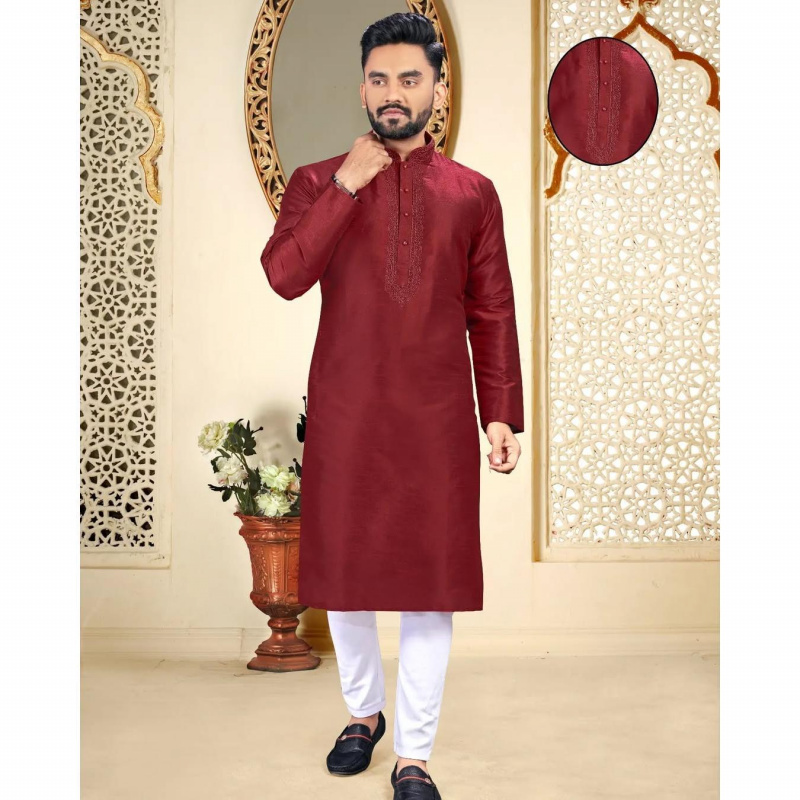 2025 Summer Men'S Digital Printed Kurta Vardha Regular Fit Mandarin Collar Long Kurtas Style For Men